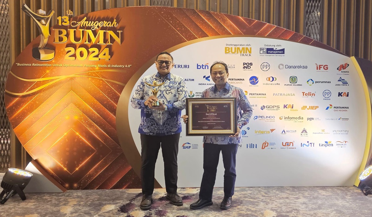 BRINS menerima penghargaan BUMN Award 2024.
