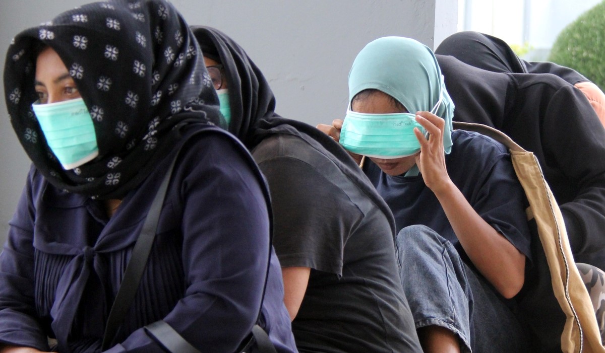 Ilustrasi: sejumlah wanita calon pekerja migran Indonesia diamankan di Markas Pangkalan TNI AL 