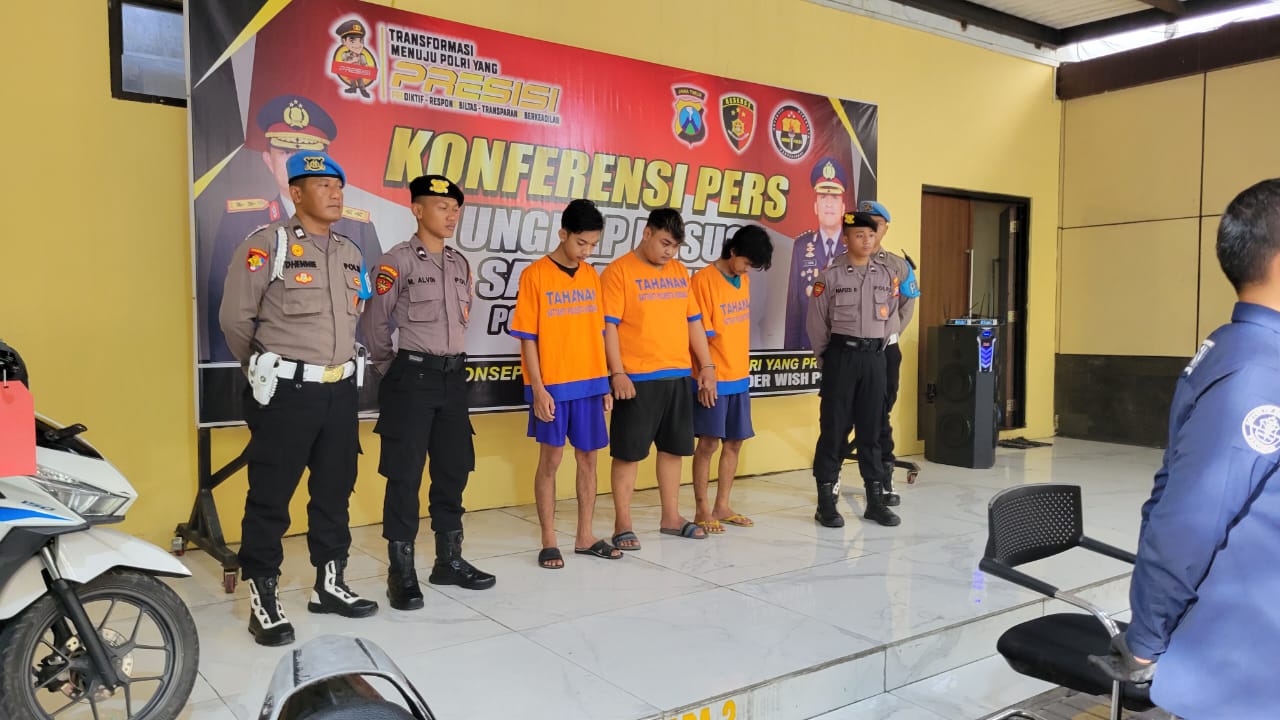 Pelaku pengeroyokan terhadap seorang warga di Sidoarjo diringkus polisi.