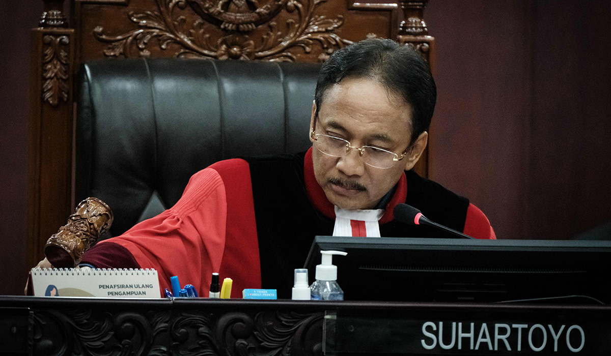 Ketua Mahkamah Konstitusi (MK) Suhartoyo.