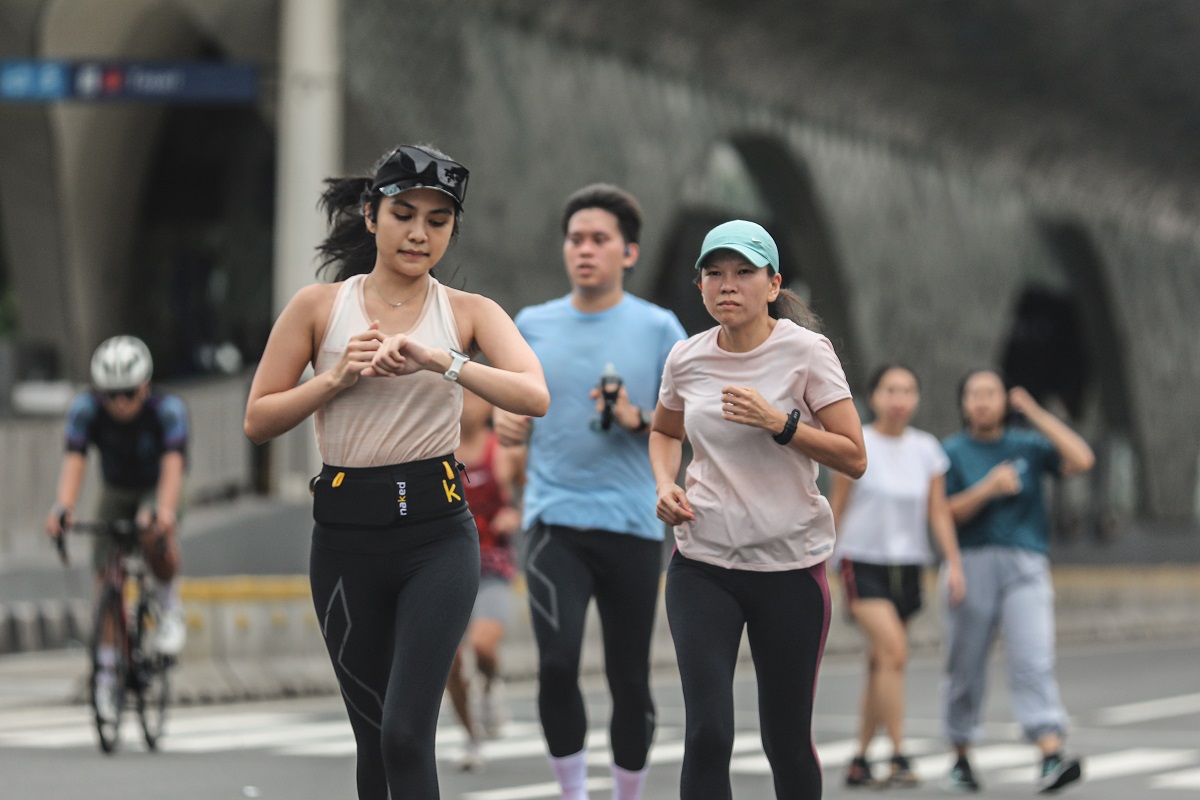 Ibu Muda berlari di kawasan CFD