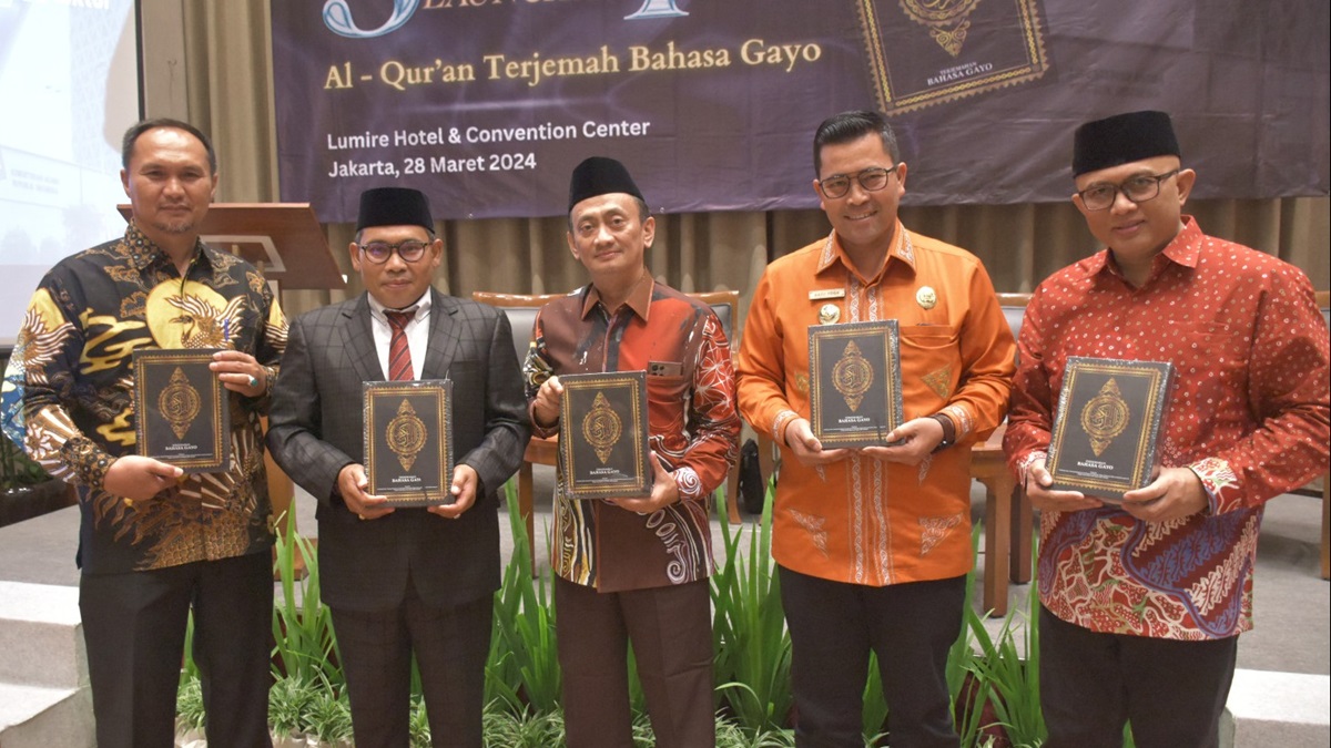 Kemenag merilis terjemahan Al-Quran dalam bahasa Gayo, hasil kerja sama antara Puslitbang LKKMO dan IAIN Takengon. 