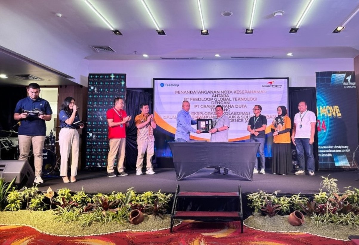 PT Feedloop Global Teknologi bekerja sama dengan TelkomProperty .