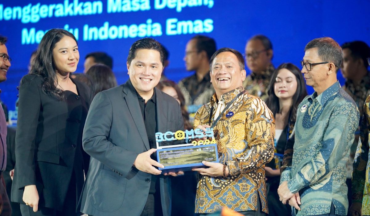 PT Permodalan Nasional Madani (PNM) menerima Award Top Contributor BUMN For Communications di ajang BCOMSS 2024 