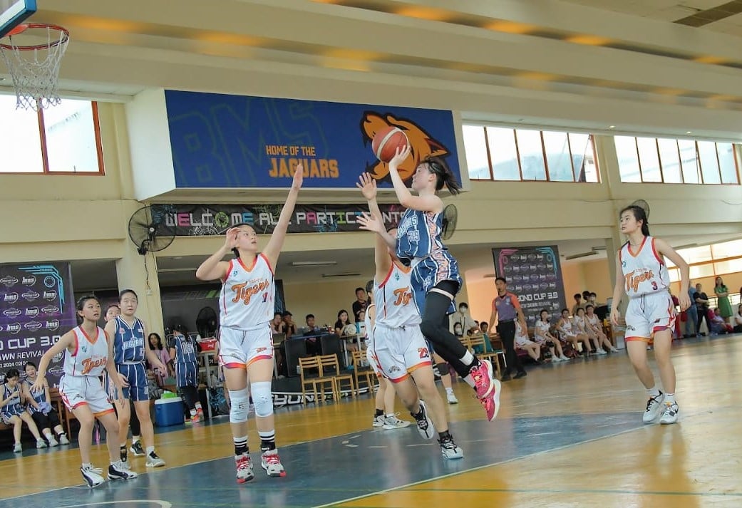 Pertandingan bola basket di ajang Beyond Cup 3.0