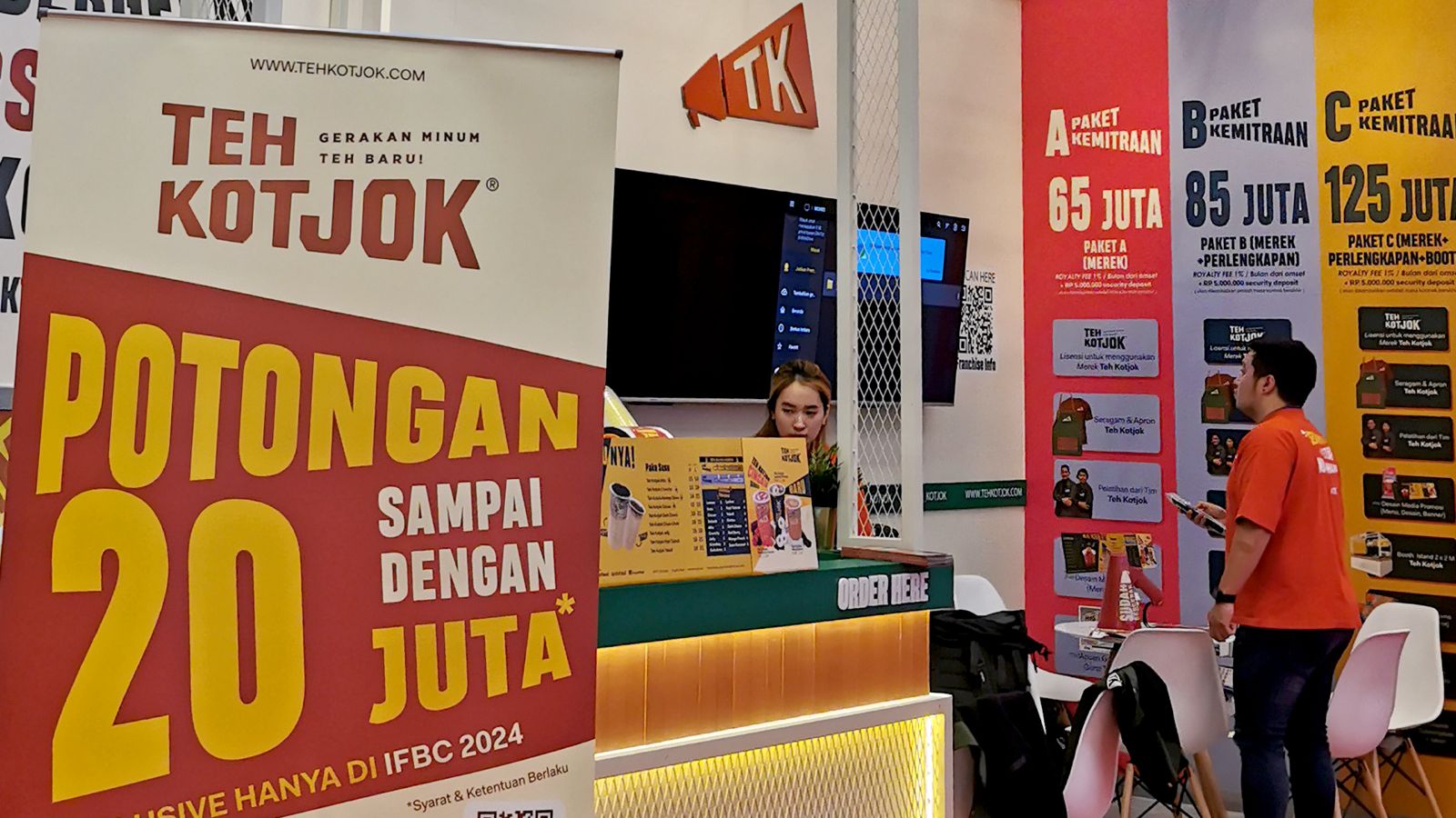 Teh Kotjok dengan cita rasa khas Indonesia, sukses menggebrak IFBC Expo 2024