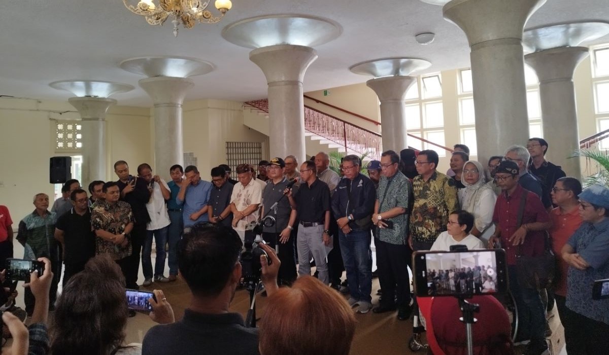 Aksi Kampus Menggugat: Tegakkan Etika dan Konstitusi, Perkuat Demokrasi di Balairung Gedung Pusat Universitas Gadjah Mada