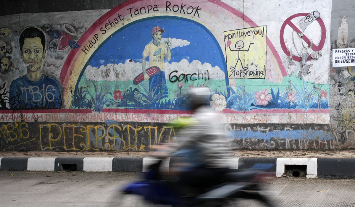 Ilustrasi. Mural dengan tema kesehatan.