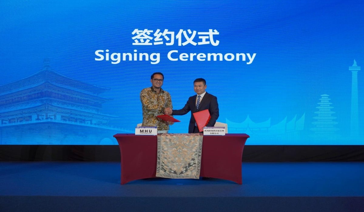 Penandatangan kerja sama antara MHU dan Shaanmei