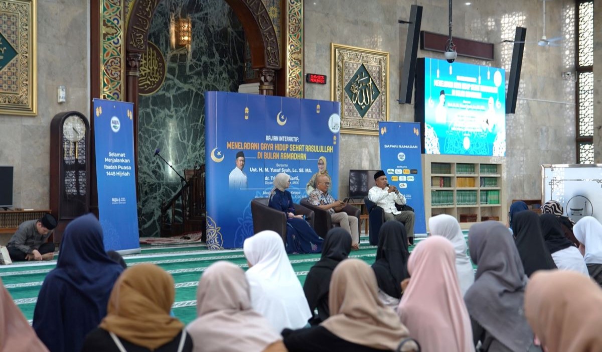 DKM Masjid Agung Sunda Kelapa menggelar kajian tentang menjaga kesehatan di bulan puasa yang dilihat dari perspektif Islam pada Kamis