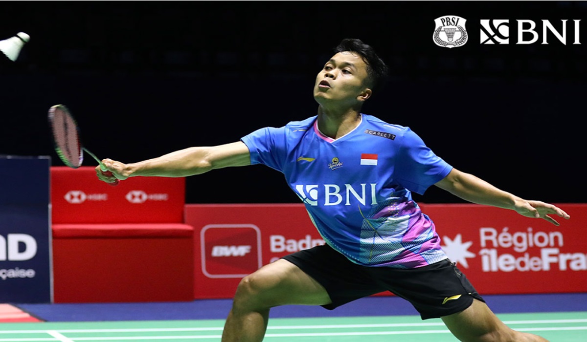 Tunggal putra Indonesia Anthony Sinisuka Ginting