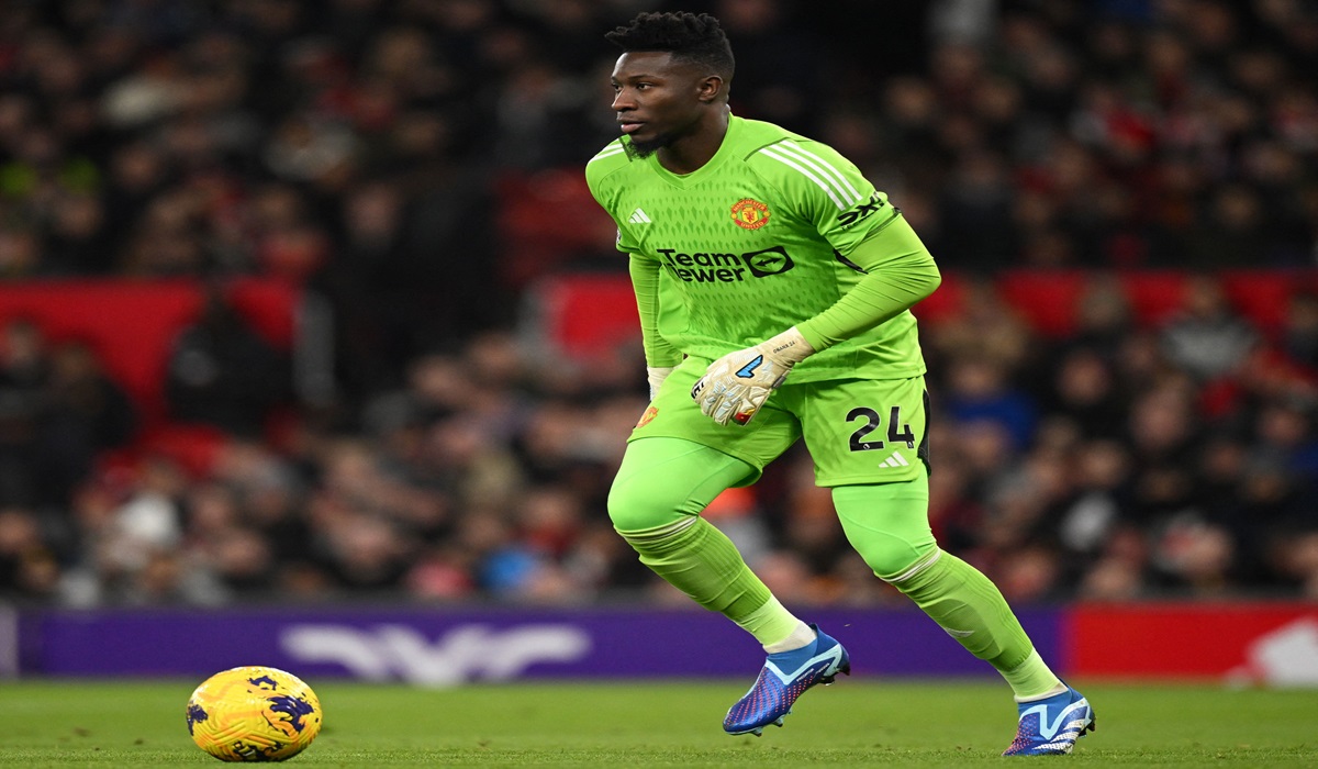 Penjaga gawang Manchester United Andre Onana