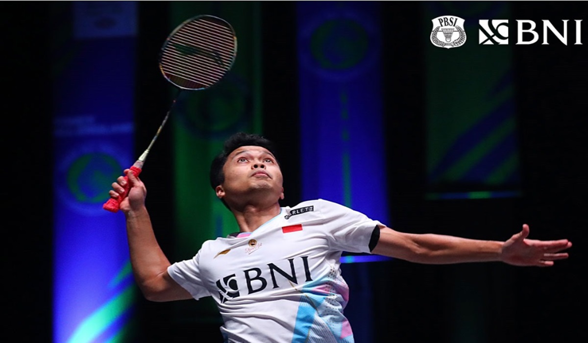 Tunggal putra Indonesia Anthony Sinisuka Ginting.
