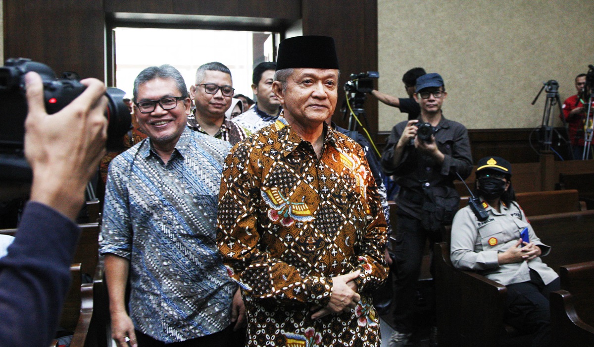 Wakil Ketua Umum Majelis Ulama Indonesia (MUI) Anwar Abbas (berpeci) 