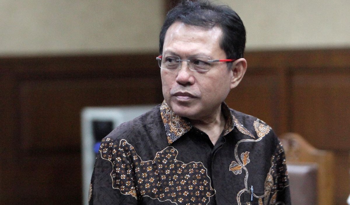 Terdakwa mantan Sekretaris Mahkamah Agung (MA) Hasbi Hasan.