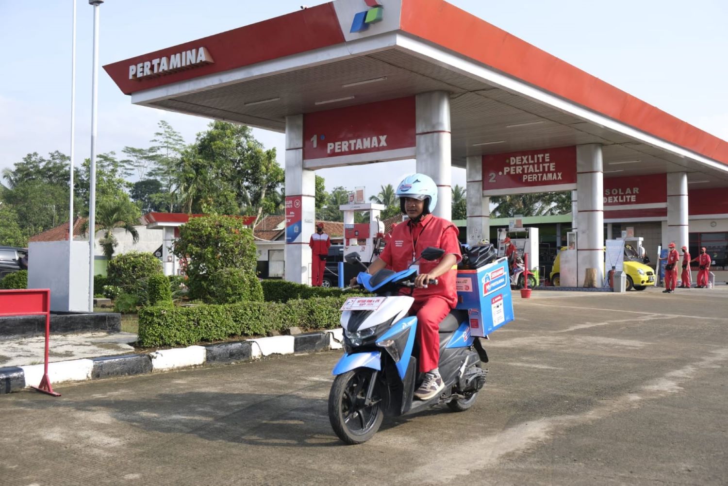 Pertamina memastikan  stok bahan bakar sepanjang Lebaran aman.
