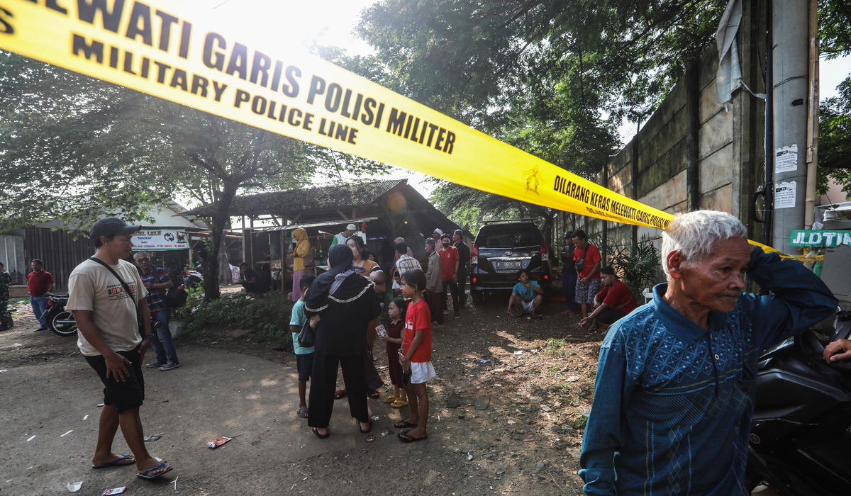 Warga terdampak kebakaran Gudang Amunisi Kodam Jaya, Gunung Putri, Bogor.