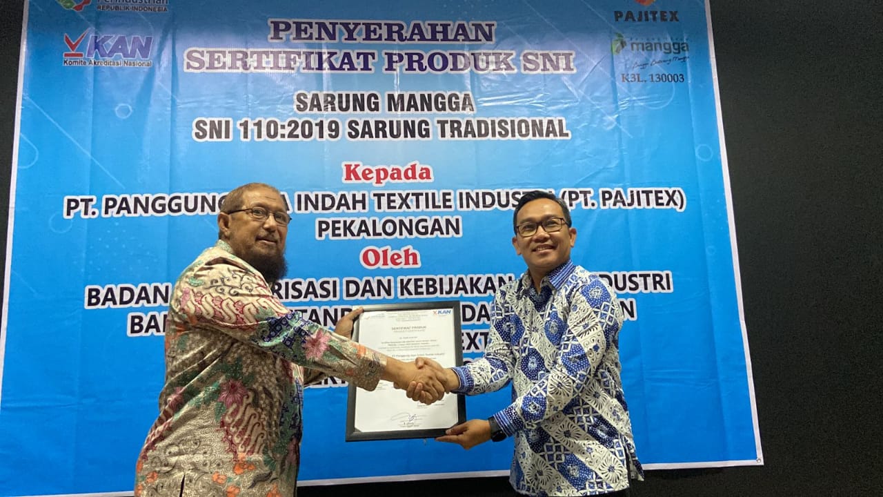 Penyerahan SNI untuk sarung Mangga