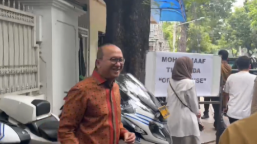 Ketua Tim Kampanye Nasional (TKN) Prabowo-Gibran, Rosan Roeslani bertamu ke rumah Megawati