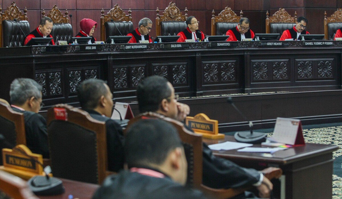 Sidang lanjutan sengketa PHPU Pilpres 2024 di Mahkamah Konstitusi, Jakarta.