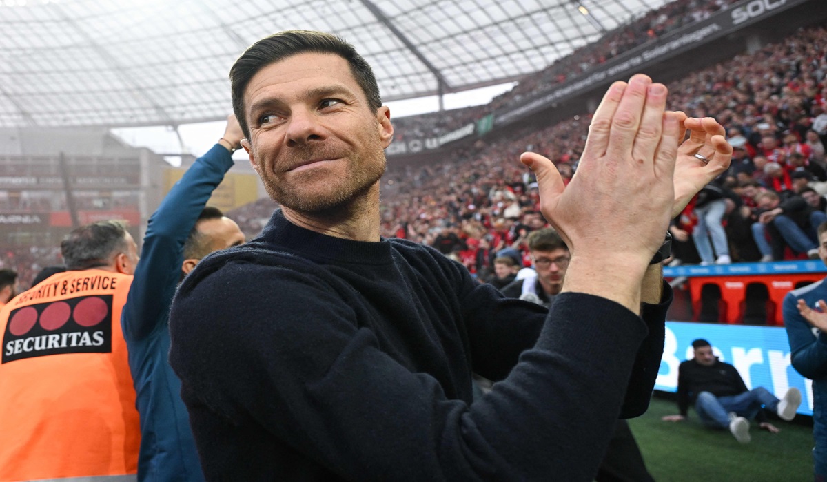 Pelatih Bayer Leverkusen Xabi Alonso