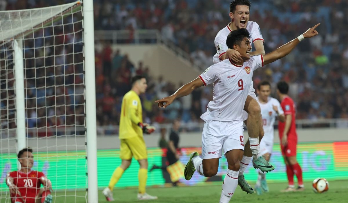 Timnas Indonesia membantai Videtnam dengan skor 3-0.