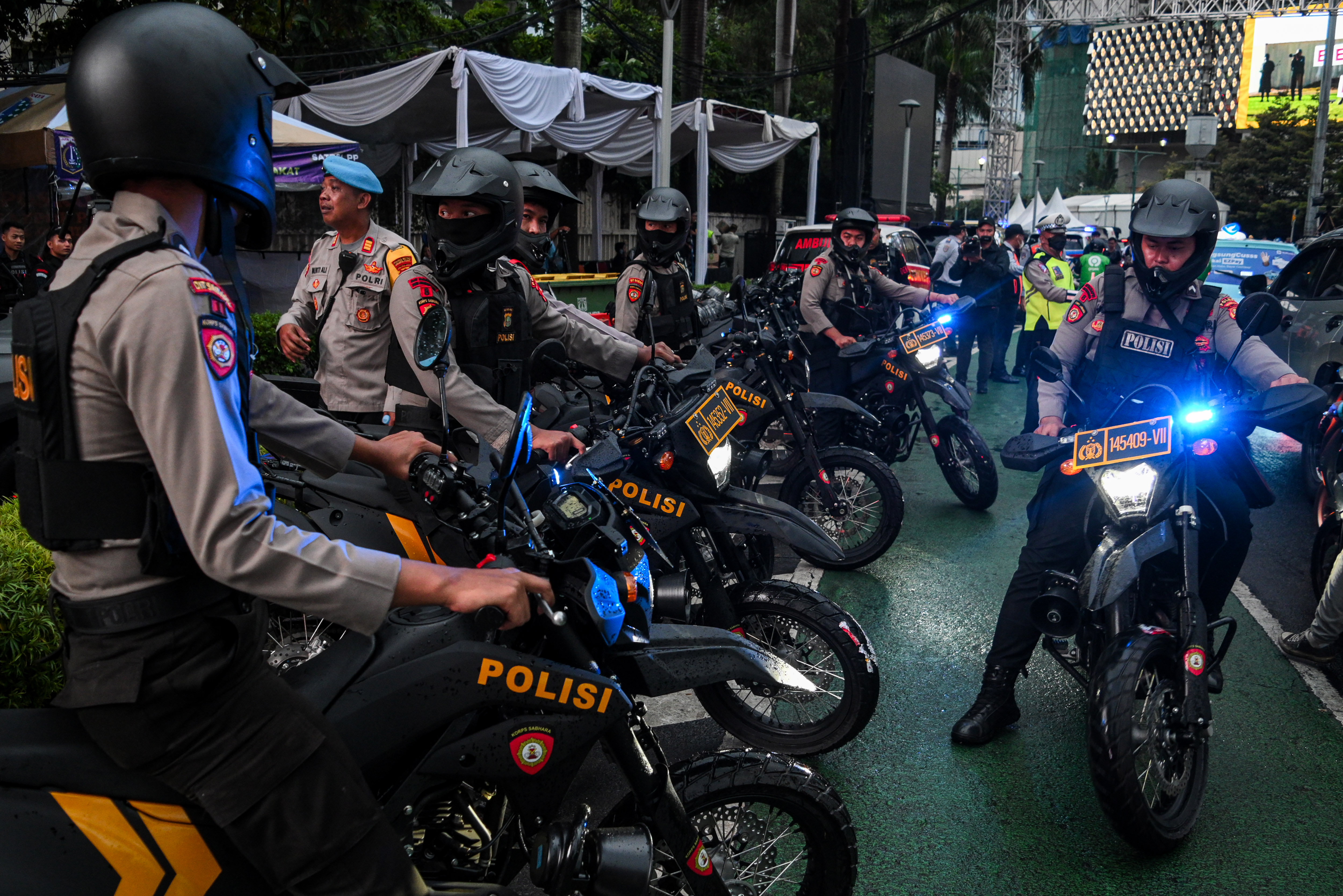 Ilustrasi pengamanan malam takbiran 