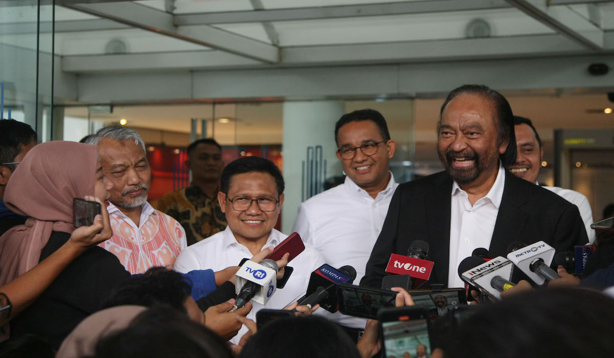 Temui Surya Paloh, Anies Tiba di NasDem Tower