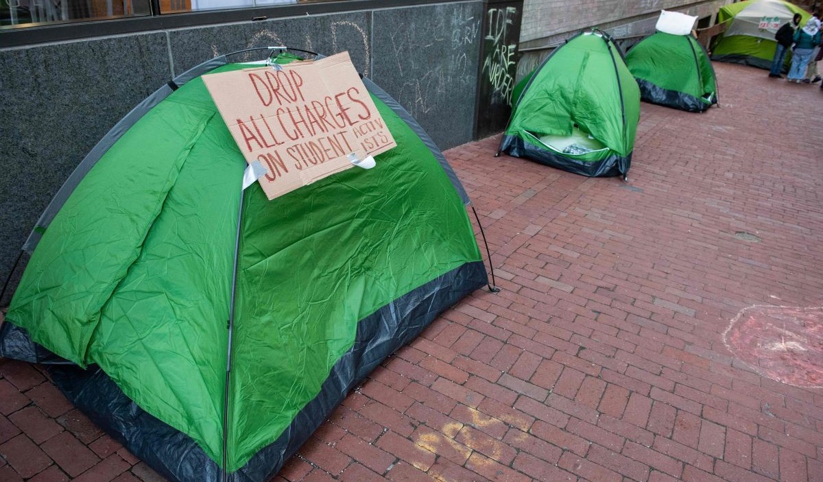 Mahasiswa AS Turun ke Jalan untuk Dukung Palestina