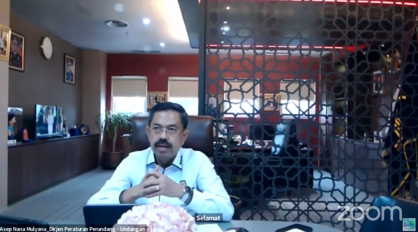 kata Direktur Jenderal (Dirjen) Peraturan Perundang-Undangan Kemenkumham Asep Nana Mulyana