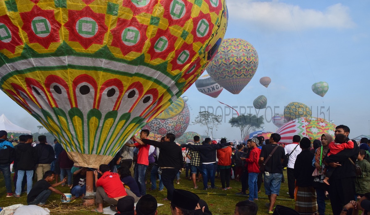 Aturan festival balon udara dari Kemenhub