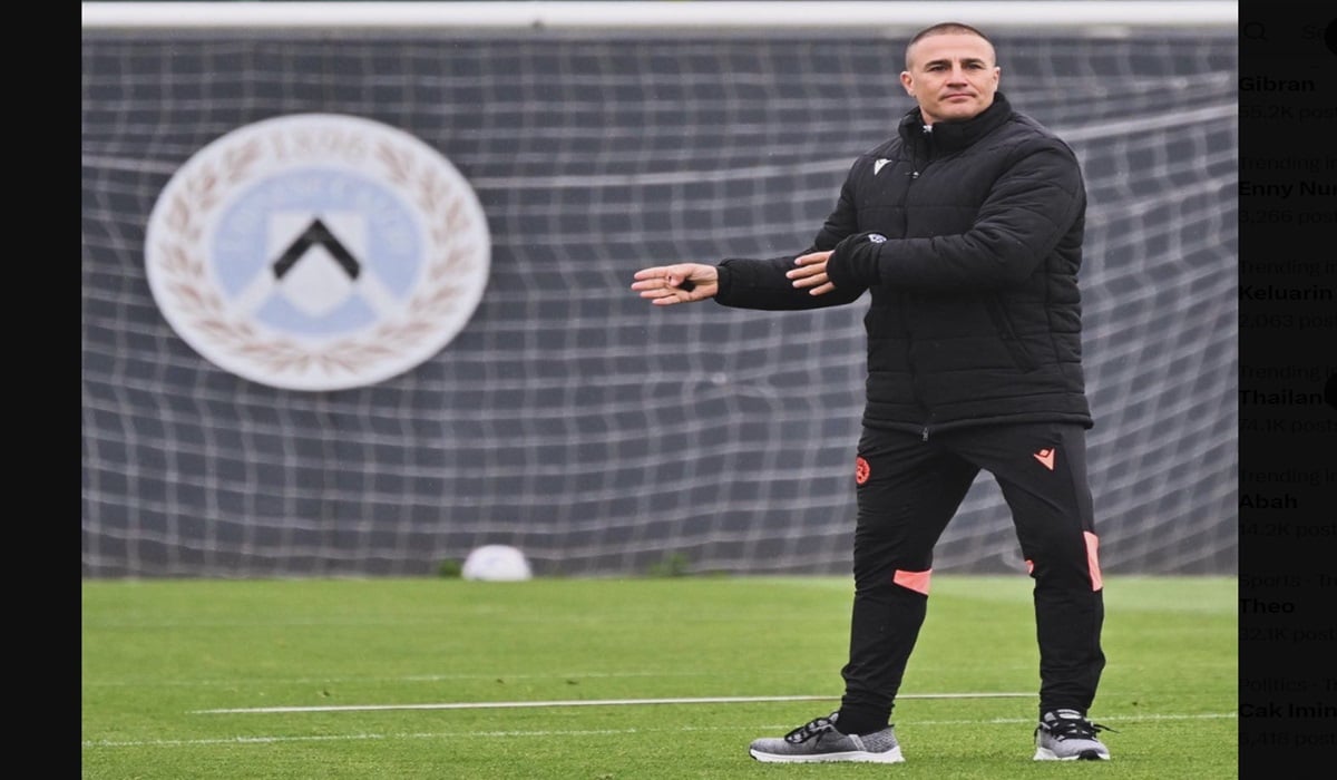 Pelatih anyar Udinese Fabio Cannavaro