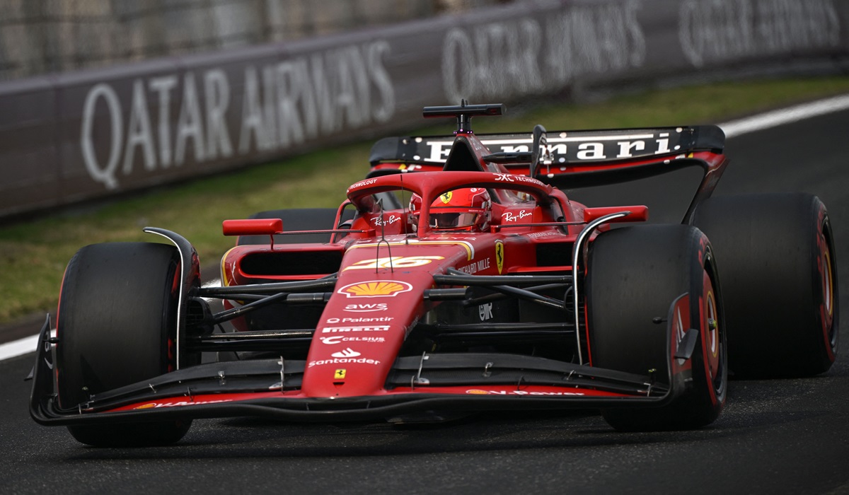 Pembalap Ferrari Charles Leclerc