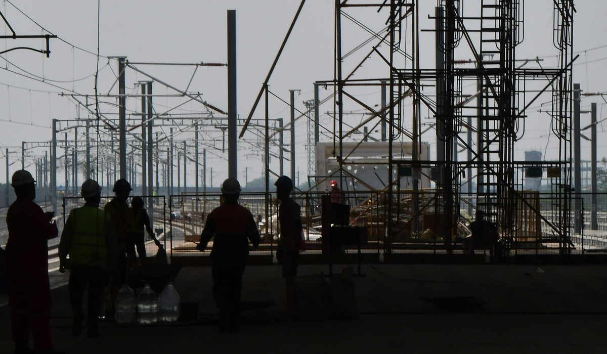 Salah satu proyek PT Wijaya Karya, pembangunan Stasiun Kereta Cepat Jakarta Bandung (KCJB) Halim.