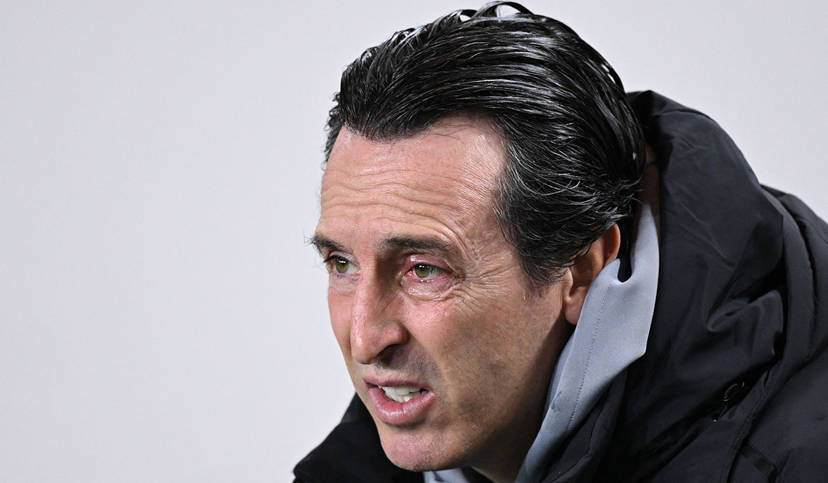 Pelatih Aston Villa Unai Emery.