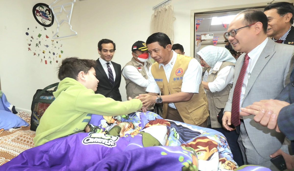 Delegasi Indonesia yang dipimpin Kepala BNPB melakukan kunjungan  ke Nasser Institute Hospital for Research and Treatment, Mesir.