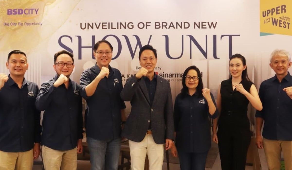 Mengembangkan Upper West, Sinar Mas Land dan PT Dwijaya Karya meresmikan show unit untuk proyek apartemen Tipe 2BR (2 kamar tidur).