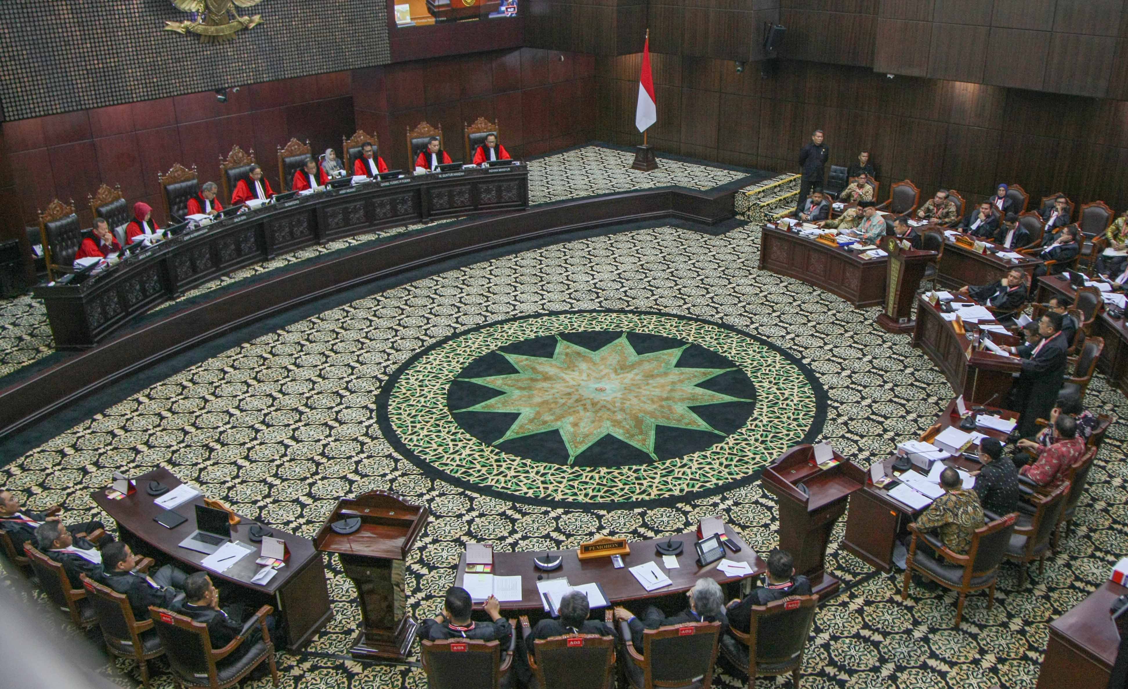Ruangan Sidang PHPU Presiden di MK