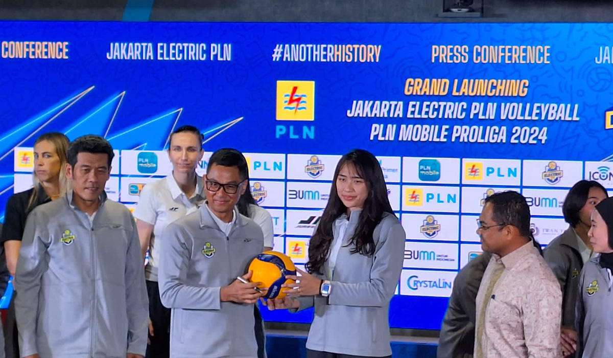 Peluncuran tim voli putri Jakarta Electric PLN