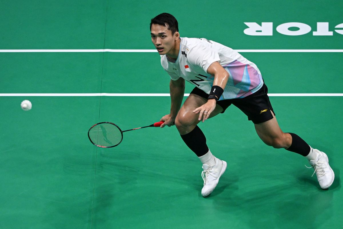 Peublu tangkis tunggal putra Indonesia Jonatan Christie