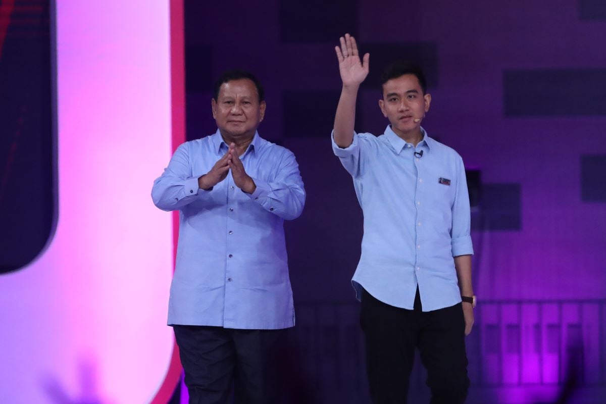 Presiden dan wakil presiden terpilih Prabowo Subianto dan Gibran Rakabuming Raka