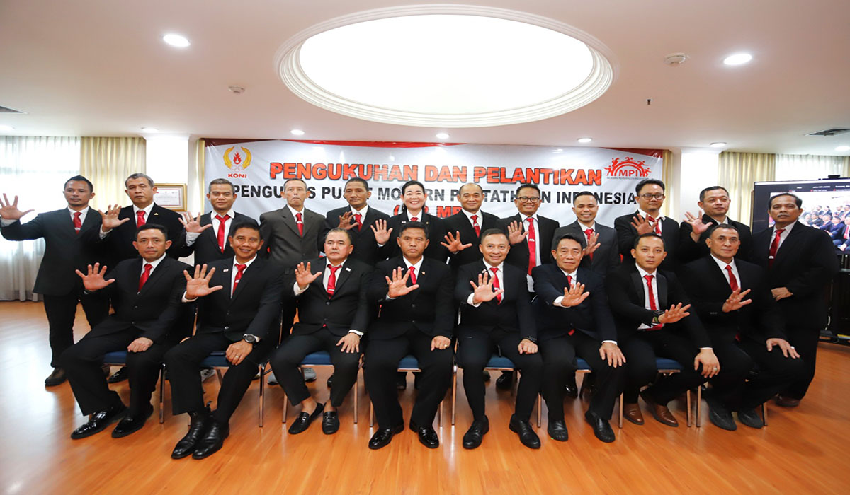 Pelantikan dan Pengukuhan Pengurus Pusat Modern Pentathlon Indonesia (PP MPI) masa bakti 2024-2028, Rabu (3/4), di Gedung KONI, Jakarta.