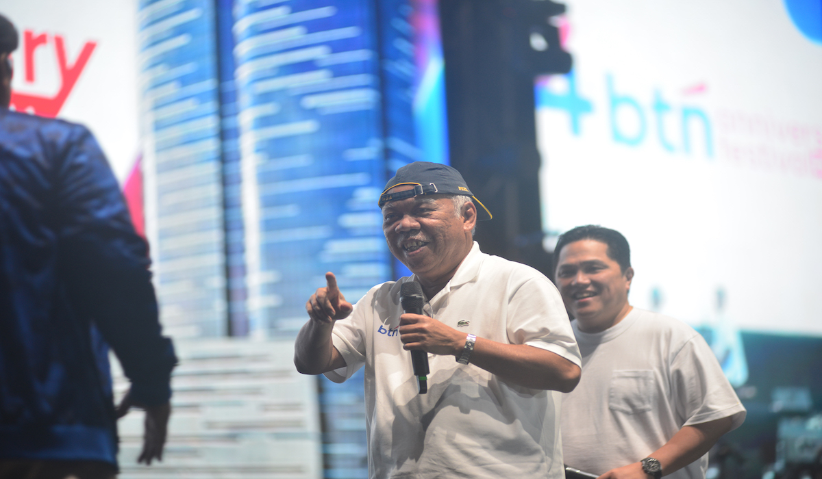 Menteri PU-Pera Basuki Hadimuljono menggelar Halal Bihalal di kantornya