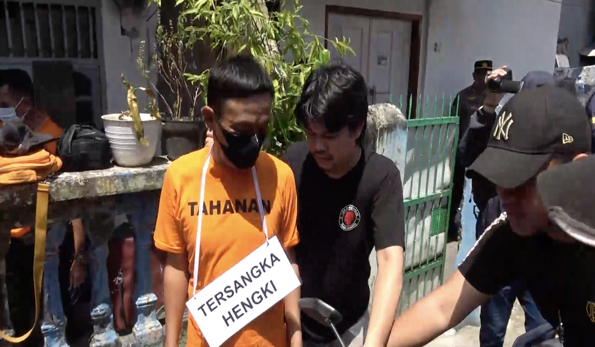 Rekonstruksi pembunuhan istri di Makassar yang terungkap setelah 6 tahun