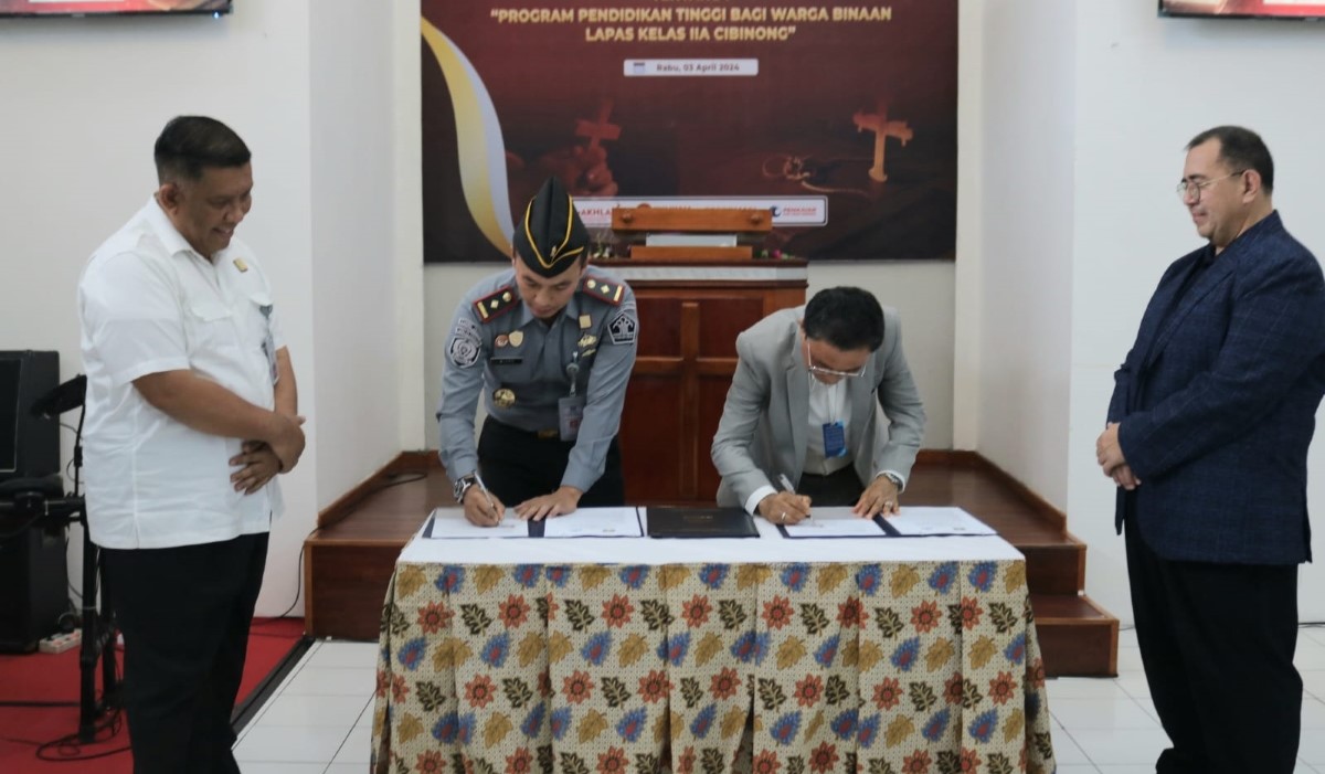 Lapas Cibinong jalin kerja sama dengan Sekolah Tinggi Teologi Global Glow Indonesia