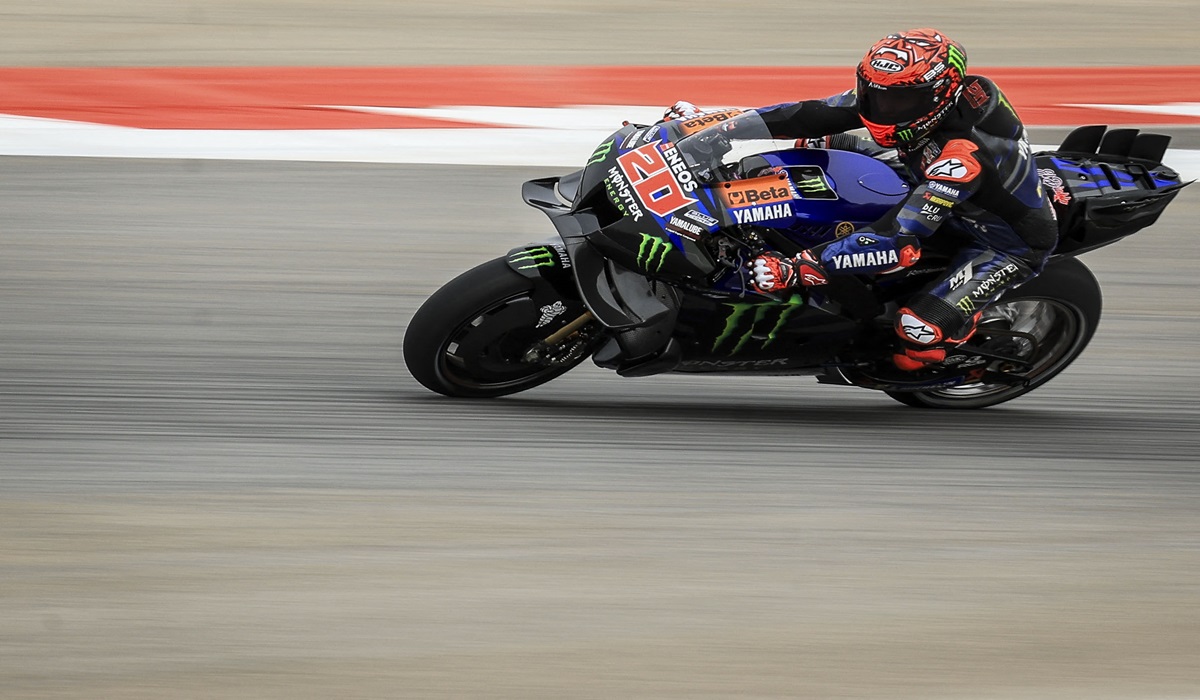 Pembalap Monster Energy Yamaha Fabio Quartararo 