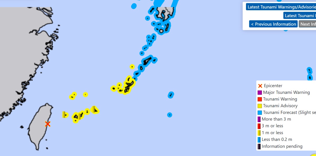Peringatan Tsunami Akibat Gempa di Taiwan Sudah Dicabut