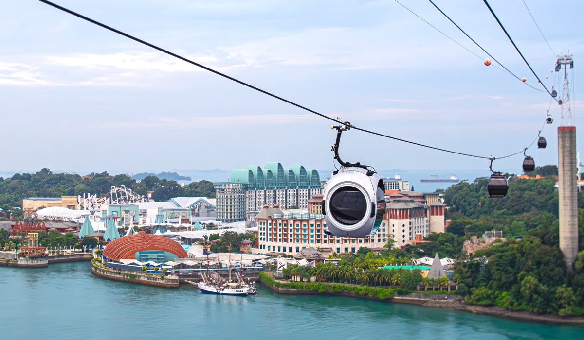 Kabin Skyorb yang ada di Singapore Cable Car.