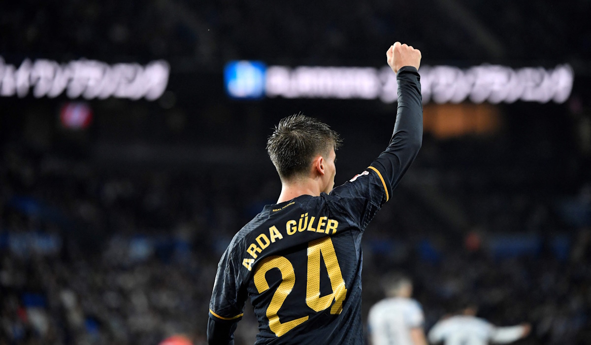 Arda Guler di pertandingan Real Madrid vs Real Sociedad