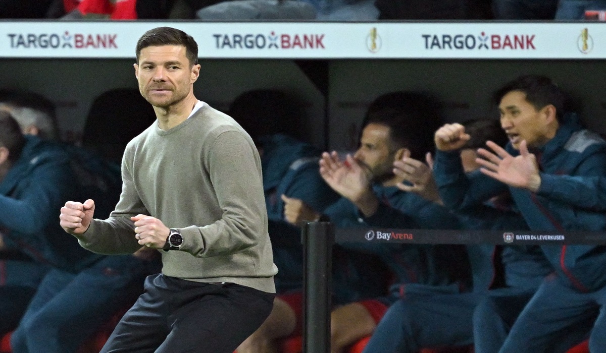 Pelatih Bayer Leverkusen Xabi Alonso
